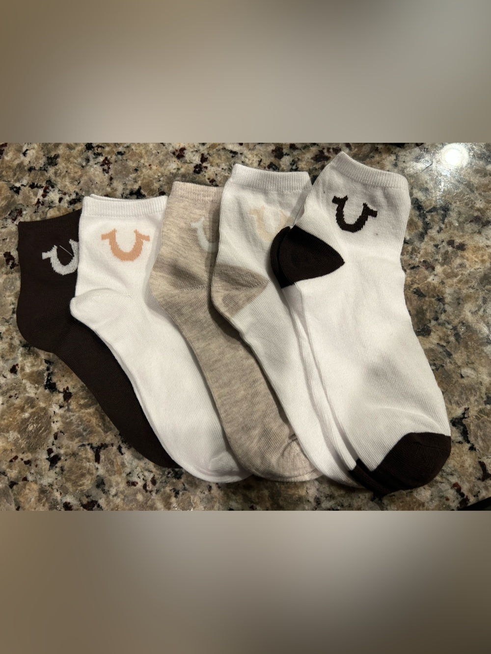 True Religion Women’s Ankle Sock  5-Pack NWT